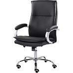 Кресло UP_EChair СН-701 Куба В хром ХДП Ср S-0401 (черный)
