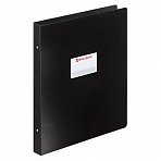 Папка на 4 кольцах BRAUBERG "Стандарт", А3, вертикальная, 30 мм, черная, до 250 листов, 0,8 мм