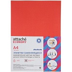 Этикетки самоклеящиеся Attache Economy (Выбор есть) А4 210х297 мм 1 штука на листе красная (50 листов в упаковке)
