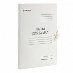 Папка для бумаг с завязками картонная мелованная BRAUBERG, 280 г/м2, до 200 листов