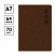 превью Телефонная книга А7, 64л., кожзам, OfficeSpace «Nebraska» коричневый с вырубкой