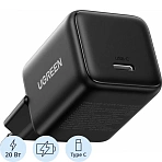 Зарядное устройство UGREEN X512 (55553) Mini 20W USB-C GaN EU черн