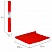 превью Цветная бумага крепированная BRAUBERG, плотная, растяжение до 45%, 32 г/м2, рулон, красная, 50?250 см