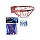 Сетка баскетбольная Torres, нить 4 мм, бело-сине-красная, SS11050