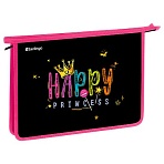 Папка для тетрадей 1 отделение, А4 Berlingo «Candy Princess», 340×245×40 мм, пластик, на молнии