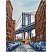 превью Алмазная мозаика ТРИ СОВЫ «Вид на мост», 30×40см, холст на деревянном подрамнике, картонная коробка с пластиковой ручкой