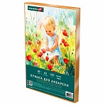 Бумага для акварели А3 60 л., 270 г/м2, мелкое зерно, в коробке, BRAUBERG ART CLASSIC, «Весна»