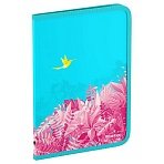 Папка на молнии Berlingo «Flower Art» А4, 600мкм, с рисунком