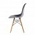 превью Стулья BRABIX «Eames CF-010», КОМПЛЕКТ 4 шт., пластик серый, опоры дерево/металл, 532632