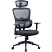 превью Кресло для руководителя Easy Chair 646 TC чёрное (сетка/ткань, пластик)
