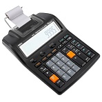 Калькулятор печатающий Deli EM121-EU,12-разряд, 172×203x55мм, черный