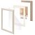 превью Рамка 21×30 см с паспарту 13×18 см, небьющаяся, аналог IKEA, багет 26 мм, МДФ, BRAUBERG «Zool», цвет слоновая кость