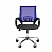 превью Кресло офисное Easy Chair 304 черное/синее (ткань/сетка/металл)