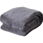 Плед микрофибра Luscan, серый 200×220