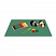 превью Набор для уроков труда ПИФАГОР: клеёнка ПВХ зеленая, 69×40 см, нарукавники красные