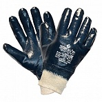 Перчатки хлопковые DIGGERMAN РП, нитриловое покрытие (облив), размер 11 (XXL), синие