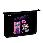 Папка для тетрадей 1 отделение, А4 Först «Kawaii», 340×245×40 мм, пластик, на молнии