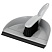 превью Комплект для уборки OfficeClean щетка-сметка и совок, с резиновой кромкой, ширина 24 см, пластик, серый