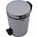 превью Ведро мусорное с педалью Solinne 3л стальное, хром