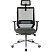 превью Кресло для руководителя Easy Chair 663 TC-H/SL чёрное (сетка/ткань, металл)