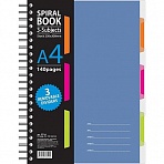 Бизнес-тетрадь Attache Selection Spiral Book A4 140 листов синяя в клетку на спирали (230×298 мм)