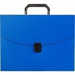 Папка-портфель пластиковая Attache Economy A4 синяя (330×35×250 мм, 1 отделение)