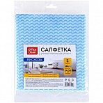 Салфетки для уборки OfficeClean, вискоза, перфорированные, волна, 34×38см., 5шт. 