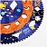 превью Спирограф для рисования ТРИ СОВЫ «Галактика» дерево, 2 зубчатых колеса, 5 зубчатых кругов
