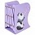 превью Подставка-держатель для книг и учебников BRAUBERG KIDS «Panda»раздвижнаяметаллическая238064
