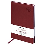 Ежедневник датированный 2026 БОЛЬШОЙ ФОРМАТ 210×297 мм, А4, BRAUBERG «Favorite», под кожу, бордо