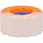 Этикет-лента OfficeSpace, 26×12мм, волна, оранжевая, 800 этикеток