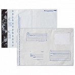 Конверт-пакеты ПОЛИЭТИЛЕН В4 (250×353 мм) до 300 листов, отрывная лента, «Куда-Кому», КОМПЛЕКТ 50 шт., BRAUBERG
