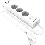 Сетевой фильтр Philips CHP8236WB/51 3р/3м с USB, 10А, белый