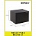 превью Сейф мебельный BRABIX «SF-230KL», 230×310×250 мм, ключевой замок, черный, 291146