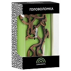 Головоломка металлическая большая ТРИ СОВЫ «Велосипед», 3 уровень сложности