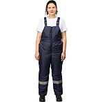 Полукомбинезон рабочий зимний женский з46-ПК синий (р.64-66) 158-164