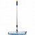 превью Швабра двусторонняя OfficeClean Professional, алюм. ручка 75-130см, насадка МОП микрофибра 40см