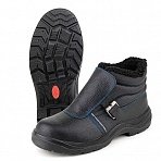 Ботинки сварщика 24М ПУ-нитрил черные кожа с металлическим подноском размер 46