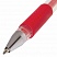 превью Ручка гелевая BRAUBERG «Number One», корпус прозрачный, 0.5 мм, резиновый держатель, красная