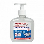 Мыло-крем жидкое 300 г ОФИСМАГ«Премиум жемчужное»с антибактериальным эффектомдозатор606782