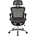 превью Кресло для руководителя эргономичное Комус Мебель (Easy Chair) 552 чёрное (сетка, металл хромированный)
