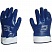 превью Перчатки защитные Scaffa NBR4530 хлопковые с нитрильным покрытием синие (размер 9, L)
