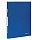 Папка с боковым металлическим прижимом и внутренним карманом BRAUBERG "Диагональ", темно-синяя, до 100 листов, 0,6 мм