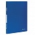 превью Папка с боковым металлическим прижимом BRAUBERG стандарт, синяя, до 100 листов, 0,6 мм