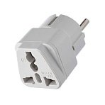 Переходник сетевой GoPower универсальный 1р. С/З UK/US/AU белый (1/10/800)