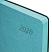 превью Ежедневник датированный 2026 А5 138×213 мм, BRAUBERG «Stylish», под кожу, гибкий, бирюзовый