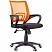 превью Кресло оператора OfficeSpace SP-M96, ткань, спинка сетка оранж/сиденье TW черная, механизм качания