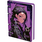 Тетрадь на кольцах А5, 100л., MESHU «Catsday», картон, матовая ламинация, тиснение фольгой