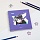 Скетчбук 60л., 150×150 MESHU «Meow», на гребне, выб. лак, soft-touch, 120г/м2