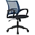 превью Кресло офисное Комус Мебель (Easy Chair) 396 синее/чёрное (ткань/сетка, пластик)